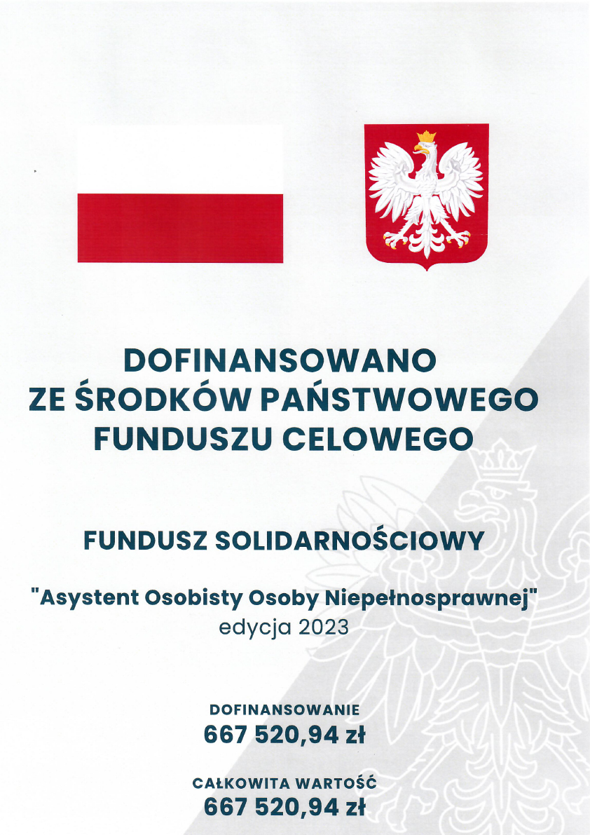 Program  „Asystent osobisty osoby niepełnosprawnej” edycja 2023